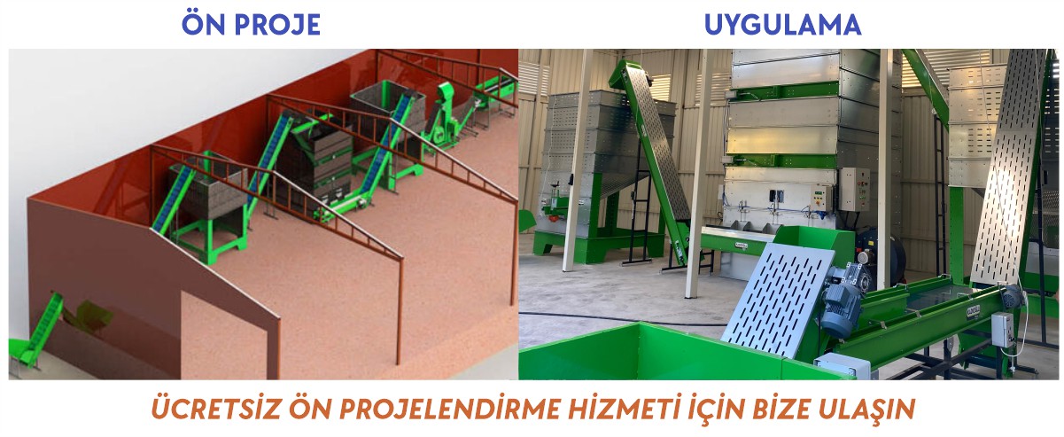 Ceviz işleme tesisi ücretsiz projelendirme hizmeti