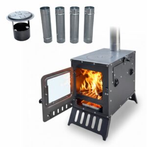 Kadıoğlu KS45 Portatif Kamp - Çadır - Karavan Sobası (Mangal Özellikli)