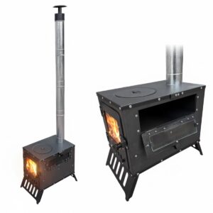 Kadıoğlu KS45F Kamp - Çadır - Kuzine Soba (Fırınlı)