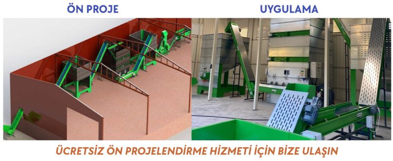 Ceviz işleme tesisi ücretsiz projelendirme hizmeti